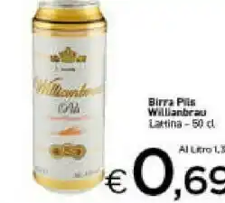 Crai Birra pils lattina offerta