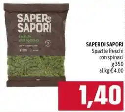 Famila SAPER DI SAPORI Spaztle freschi con spinaci offerta