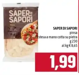 Famila SAPER DI SAPORI pinsa stesa a mano cotta su pietra offerta