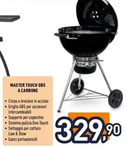 Unieuro weber Master touch gbs a carbone offerta