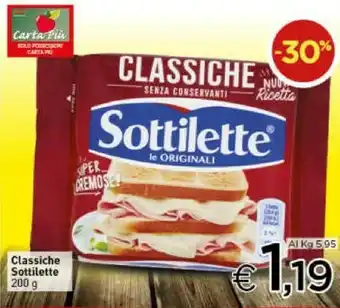 Crai Mondelez - sottilette le originali classiche 200 g(ml) offerta