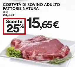 Coop Costata di bovino adulto fattorie natura offerta
