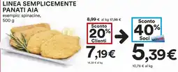 Coop Linea semplicemente panati AIA offerta