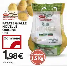 Coop Patate gialle novelle origine offerta