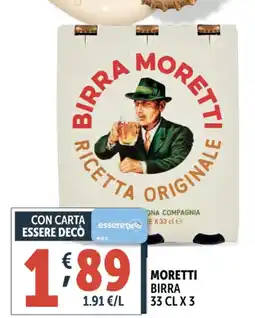 Deco Superstore Moretti birra offerta