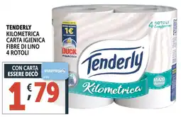 Deco Superstore Tenderly kilometrica carta igienica fibre di lino 4 rotoli offerta