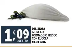Deco Superstore Deliziosa giuncata formaggio fresco con rucola offerta