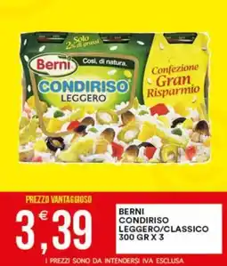 Vantaggio Cash&Carry Berni condiriso leggero/classico offerta