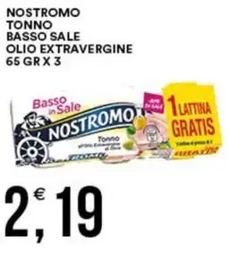 Vantaggio Cash&Carry Nostromo tonno basso sale olio extravergine offerta