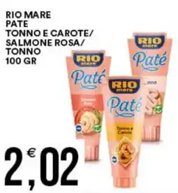 Vantaggio Cash&Carry Rio mare pate tonno e carote/ salmone rosa/ tonno offerta