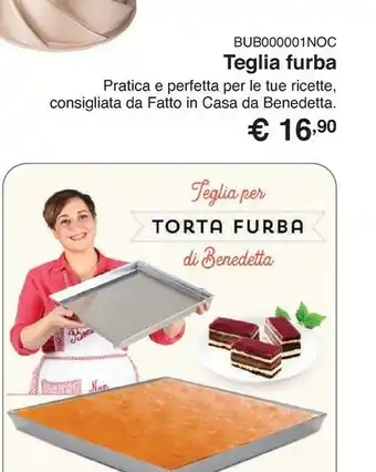 Kasanova Teglia furba di fatto in casa da benedetta 35x35x3 cm offerta