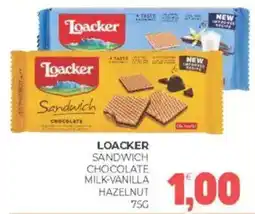 Loacker sandwich chocolate milk-vanilla hazelnut