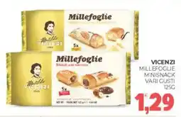 Eté Vicenzi millefoglie minisnack vari gusti offerta