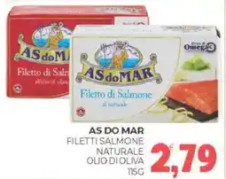 Eté As do mar filetti salmone naturale olio di oliva offerta