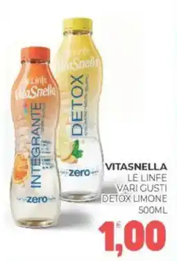 Eté Vitasnella le linfe vari gusti detox limone offerta