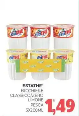 Eté Estathe' bicchiere classico/zero limone pesca offerta