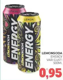 Lemonsoda energy vari gusti