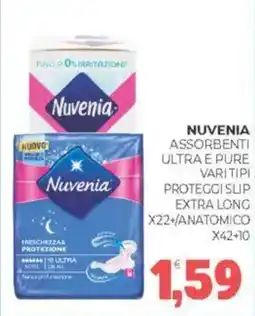 Eté Nuvenia assorbenti ultra e pure vari tipi proteggi slip extra long x22+/anatomico offerta