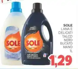 Eté Sole lana e delicati talco nero bucato mano offerta