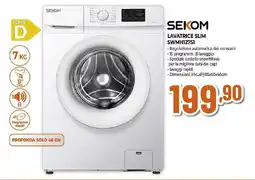 Ipercoop SEKOM LAVATRICE SLIM SWMH127S1 offerta