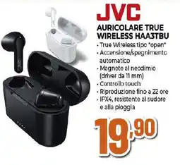 Ipercoop JVC AURICOLARE TRUE WIRELESS HAA3TBU offerta
