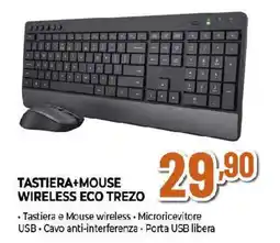 Ipercoop Tastiera+mouse wireless eco trezo offerta