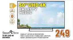 Ipercoop SMART TECH TV 50" UHD 4K 50UW02V offerta