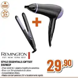 Ipercoop REMINGTON STYLE ESSENTIALS GIFTSET D3016GP offerta