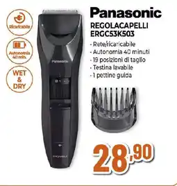 Ipercoop Panasonic REGOLACAPELLI ERGC53K503 offerta