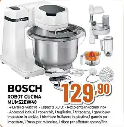 Ipercoop BOSCH ROBOT CUCINA MUMS2EW40 offerta