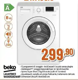 Ipercoop beko LAVATRICE WUX81282WIIT offerta