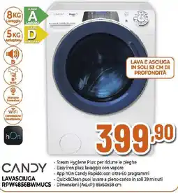 Ipercoop CANDY LAVASCIUGA RPW4856BWMUCS offerta
