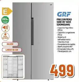 Ipercoop GRF FRIGORIFERO SIDE BY SIDE SDON83ANS offerta