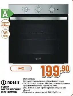 Ipercoop INDESIT FORNO MULTIFUNZIONALE INOX IO2350HX offerta