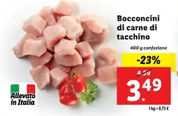 Lidl Bocconcini di carne di tacchino offerta