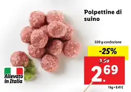 Lidl Polpettine di suino offerta