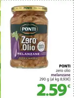 Famila PONTI zero olio melanzane offerta