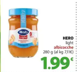 Famila HERO light albicocche offerta