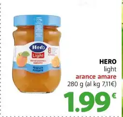 Famila HERO light arance amare offerta