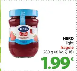 Famila HERO light fragole offerta