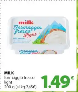 Famila MILK formaggio fresco light offerta