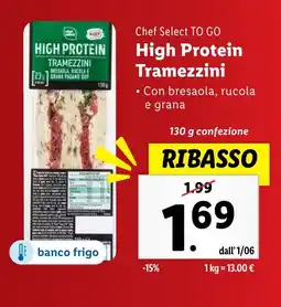 Lidl Chef Select TO GO High Protein Tramezzini offerta