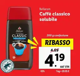 Lidl Bellarom Caffè classico solubile offerta