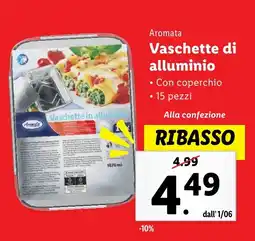 Lidl Aromata Vaschette di alluminio offerta