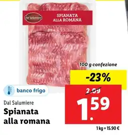 Lidl Dal Salumiere Spianata alla romana offerta