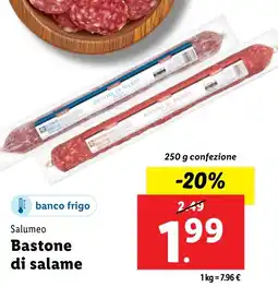 Lidl Salumeo Bastone di salame offerta