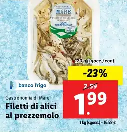 Lidl Gastronomia di Mare Filetti di alici al prezzemolo offerta