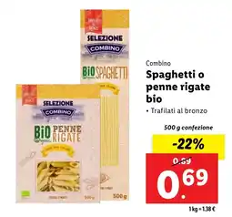 Lidl Combino Spaghetti o penne rigate bio offerta
