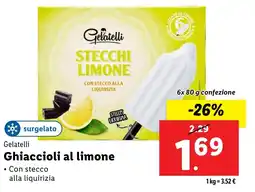Lidl Gelatelli Ghiaccioli al limone offerta