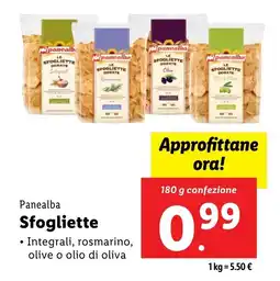 Lidl Panealba Sfogliette offerta